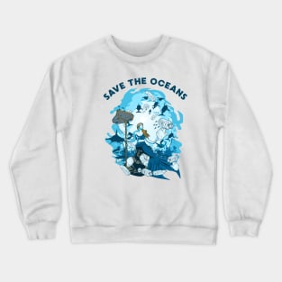 MERMAID SAVE THE OCEANS Crewneck Sweatshirt